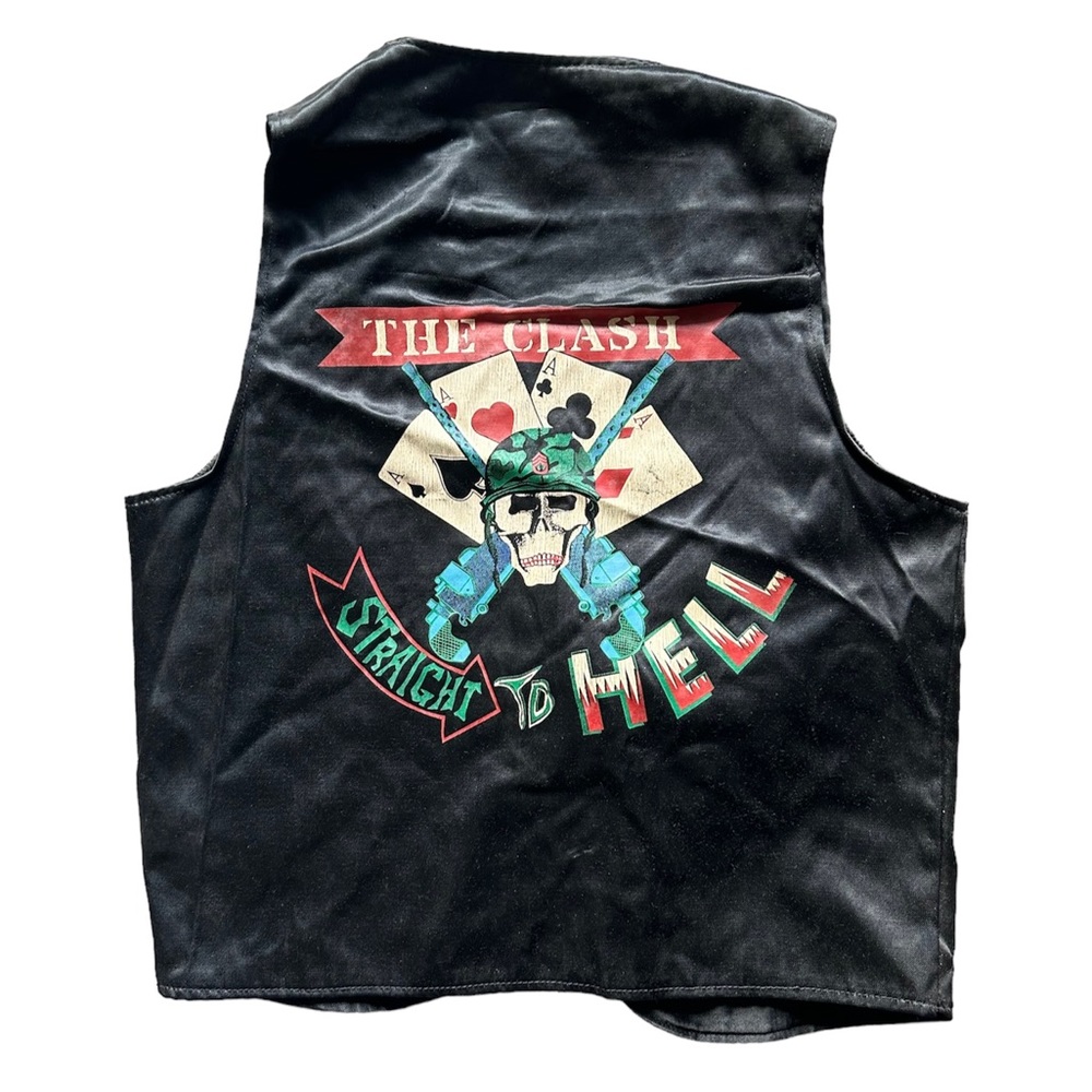 RARE Vintage 1982 The Clash “Straight To Hell”  Tour Concert Vest Size Small